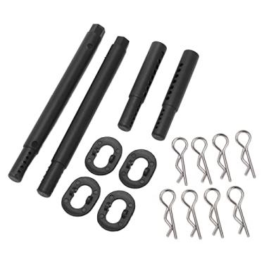 Imagem de CUOFYUNL RC Body Mount Post Set Suporte de plástico para carro RC com fivelas de aço para ZD Racing 1/7 EX07