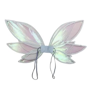 Imagem de Dynwave Asas de Fada/Asas de Elfo para Carnaval, Baile de Máscaras, Aniversário, Fantasia e Espetáculos de Palco, Branco