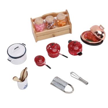 Imagem de SPYMINNPOO Móveis para Casa de Bonecas Em Escala 1:12, Conjunto de Acessórios para Casa de Bonecas Em Miniatura, Prateleira de Madeira para Exibição de Casa de Boneca