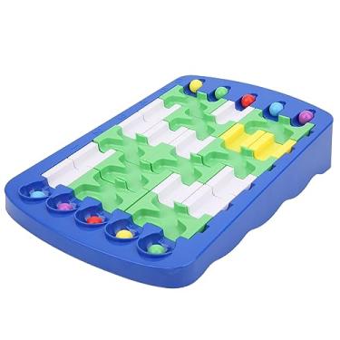 Imagem de Generic Labirinto de Pensamento Lógico, Jogo de Brinquedo DIY para Crianças, Brinquedo Educativo para Crianças Pequenas, Placa de Plástico Com Miçangas e Manual para Maiores de 3 Anos (Enigma do