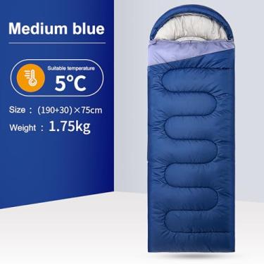 Imagem de Sacola de Dormir para Adultos Meninos e Meninas 3 Estações Outono Primavera Verão Clima Quente Uso em Campismo Indoor Trekking Forro Algodão Lavado Leve com Saco Armazenamento