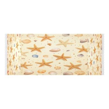 Imagem de Wassud Capas de lavadora e secadora de conchas e estrelas do mar, protetor de lavadora com sacos de armazenamento, capa de geladeira à prova de poeira com bolsos para lavanderia doméstica, cozinha