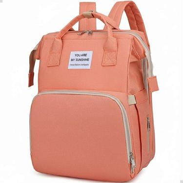 Imagem de Mochila Maternidade Cor:Rosa Passeio Viagem Área Térmica