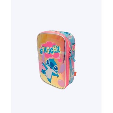 Imagem de Estojo Grande Holográfico Stitch Puket 050404272, AZUL, UN