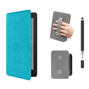 Imagem de Akacy Capa protetora dobrável de couro sintético com alça de pulso para Kindle Paperwhite 7.0 (Geração 2024, números de modelo SA568B e SA569P), capa leve (6)