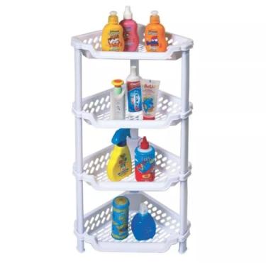 Imagem de Cantoneira Prateleira Porta Shampoo 4 Andares(4 Andares)