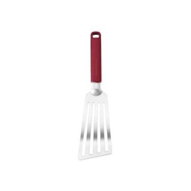 Imagem de Espátula Flexível Perfurada 32 cm em Inox Vermelho - KitchenAid - Kith