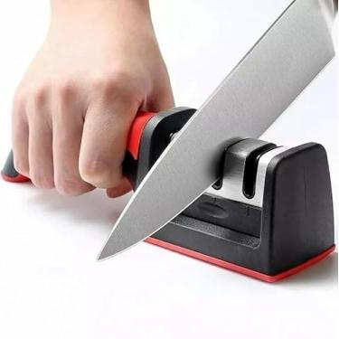 Imagem de Afiador Amolador De Facas E Tesouras 3 em 1 Profissional Top