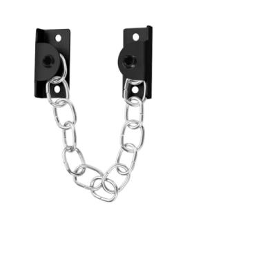 Imagem de Fechaduras de porta de janela de aço inoxidável, fechaduras de corrente de porta de janela, kits de fácil instalação, ferragens domésticas para janelas, portas, geladeiras, armários, cercas, portas