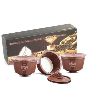 Imagem de 3 Capsula Reutilizavel Cafe Dolce Gusto Versão Crema - Xafarix