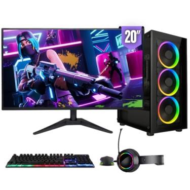 Imagem de PC Gamer Completo BluePC FORCE, AMD Ryzen 5, Radeon RX, 16GB DDR4, SSD 256GB, Fonte 500W, Monitor LED 20" - PGBP-FOR107