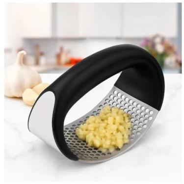 Imagem de Kit 2 Espremedores de Alho Manual Inox Amassador