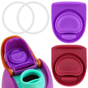 Imagem de ZONBBEE Rolha de substituição e anel de vedação O compatível com Owala FreeSip 680 g, tampa de anéis de vedação superior de garrafa para Owala 16/19/24/32/1,134 g, acessórios de peças de inserção de