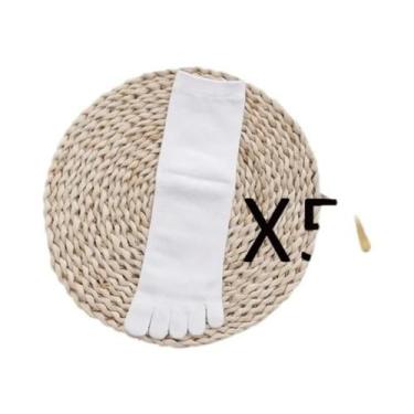 Imagem de Meias Curtas De Algodão Femininas Com 5 Dedos, 5 Pares, Respiráveis, A