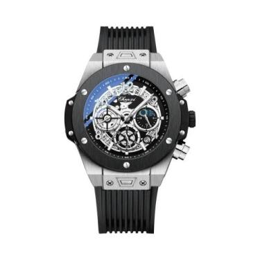 Imagem de Relógio Cronógrafo Multifuncional Masculino Em Silicone Com Fases Luna