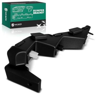 Imagem de YHTAUTO Suporte de para-choque dianteiro inferior esquerdo do lado do motorista compatível com Kia Soul 2014-2019 Hatchback, polipropileno e suporte de pára-choques de fibra de vidro