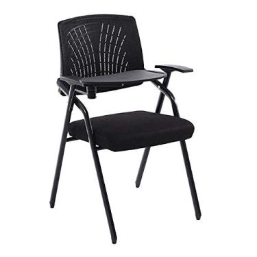 Imagem de Cadeira reclinável executiva para sala de conferências, cadeiras dobráveis com estrutura metálica, quadro de escrita, cadeira de treinamento de escritório, cadeira de conferência, malha respirável