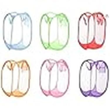 Imagem de Cesto Organizador Dobrável Multiuso, Poliéster, 30x50cm, Sortido, Resistente, Leve, para Roupas e Brinquedos