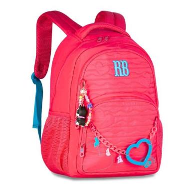 Imagem de Mochila de Costas Oficial REBECCA BONBON Nylon Soft RB27010 Cor:Rosa, 