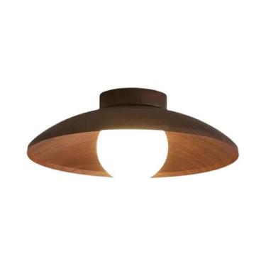 Imagem de Luz De Teto LED Com Efeito De Madeira Em Três Cores, Estilo Wabi Sabi 