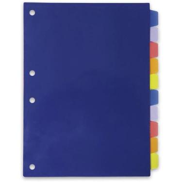 Imagem de Divisória para Fichário Plástica 10 Projeções PP DAC