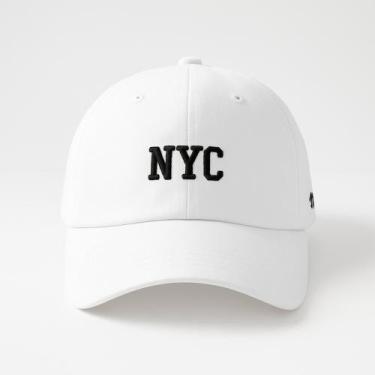 Imagem de Boné Beisebol NYC Aba Curva Unissex Premium Fitão - Genérico, Branco