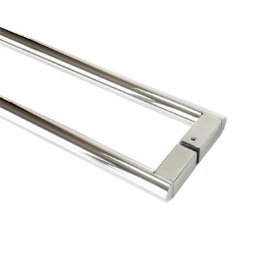 Imagem de Puxador Porta Pivotante Madeira Vidro Inox Slim 60cm - DECORPLACE, Pol