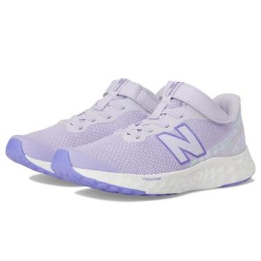 Imagem de New Balance Tênis de corrida unissex infantil Fresh Foam Arishi V4 de renda elástica com alça superior, Lavanda brilhante/violeta, 14