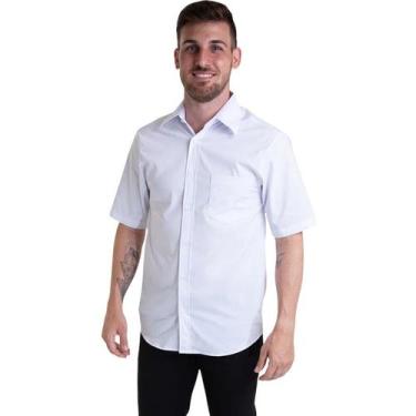 Imagem de Camisa Tricoline Manga Curta Branco - Fardas Express,  G