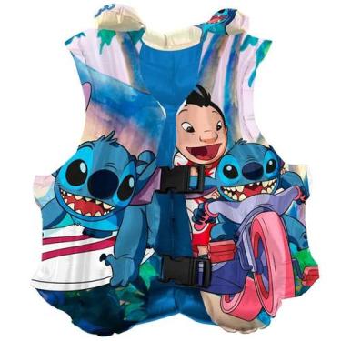 Imagem de Colete infantil inflável com protetor para o pescoço Stitch Disney 30 