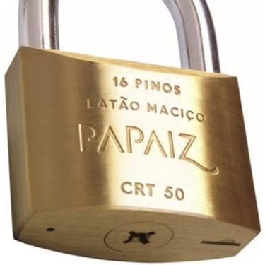 Imagem de Cadeado crt50mm chave tetra cabeca de latao(reforçado) papaiz