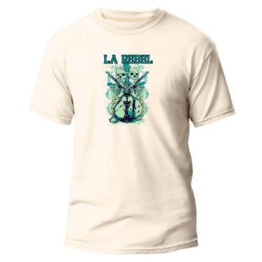 Imagem de Camiseta Basica Algodão Premium Estampa Digital Guitarra La - Pavesi, 