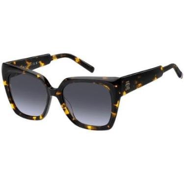 Imagem de Óculos de Sol Tommy Hilfiger Th 2285/S 086 - Marrom Havana 53-Feminino