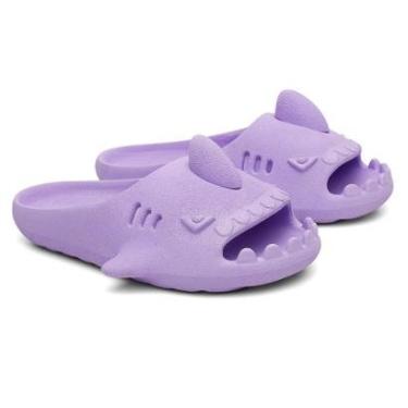 Imagem de Chinelo Tubarão Infantil Confortável Praia e Piscina-Unissex