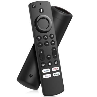 Imagem de Controle remoto de voz de substituição para Insignia/Toshiba/Pioneer/Fir-Smart TV Stick 2ª geração/3ª geração/Lite/4K Max/Cube, Smart TVs 3ª geração, compatível com Smart TVs TCL, Sony, Samsung, não