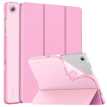 Imagem de MoKo Capa para Samsung Galaxy Tab A11+ Plus 11 polegadas 2025/ A9+ Plus 2023 com capa protetora traseira translúcida de TPU macio, capa para tablet Samsung A11+/A9+, despertar/hibernar automaticamente