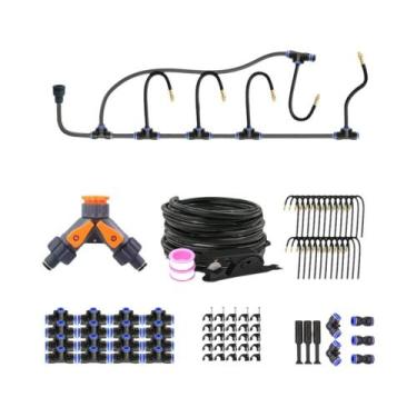 Imagem de Mangueira Flexível PE Preta De 8mm, Kit De Pulverizador Ajustável De 2