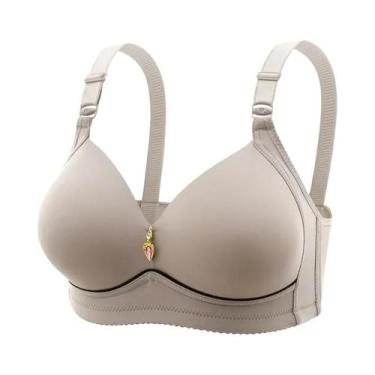 Imagem de Sutiã De Maternidade plus Size Respirável Com Bojo Franzido, Sem Aro, 