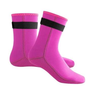 Imagem de Meias De Neoprene De Corte Alto Para Natação, Mergulho, Surf, Snorkeli