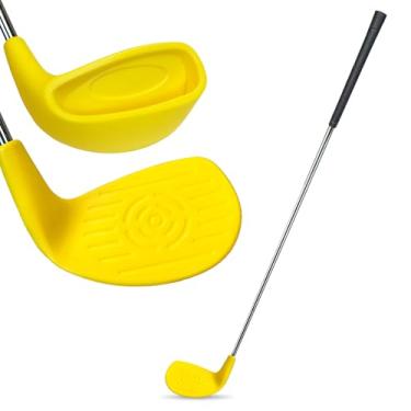 Imagem de KOFULL Clube de golfe de quintal de 91 cm com cabeças grandes, tacos de lascar de plástico para destros para prática de treinamento de jogos de quintal ao ar livre, acessórios de golfe presentes para