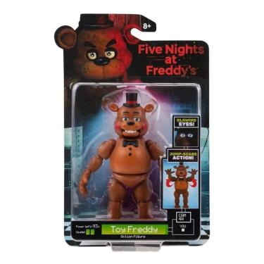 Imagem de Fig Five Nights At Freddys 2 – Boneco Toy Freddy 13 cm Articulado - Botão Acão – Candide/Jazwares