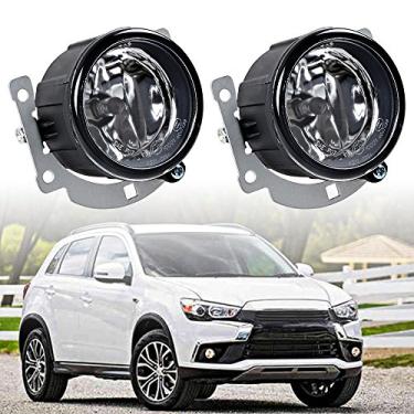 Imagem de Astra Depot Par de faróis de neblina com lâmpadas H11 e suportes de montagem compatíveis com Mitsubishi Outlander 2007–2015, Outlander Sport/RVR 2011–2015, ASX 2014 | Lente transparente, Plug & Play