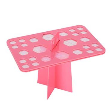 Imagem de Generic Rack de Secagem para Pincel de Maquiagem, Organizador Acrílico Resistente Com 26 Furos para Secagem, Suporte de Exibição, Ferramenta de Prateleira para Casa e Salão de Beleza