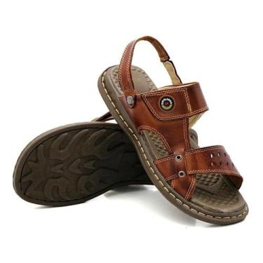Imagem de Sandalia Papete Franciscana Couro - Pinhão - Girolando, 42