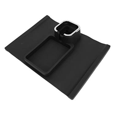 Imagem de KIMISS Bandeja Porta-copos para sofá – Apoio de Braço Ergonômico de Silicone para sofá Com Base Antiderrapante para Bebidas, Telefones e Controles Remotos – Bandeja Multifuncional para Escritórios e