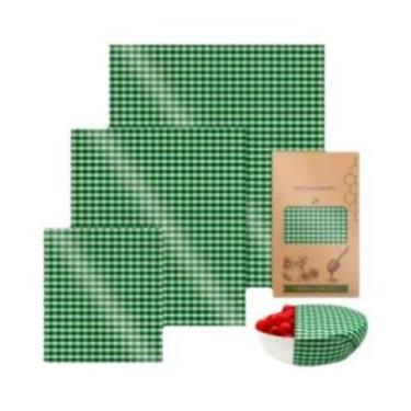 Imagem de Rolos De Envoltórios De Cera De Abelha Reutilizáveis, Armazenamento Ec