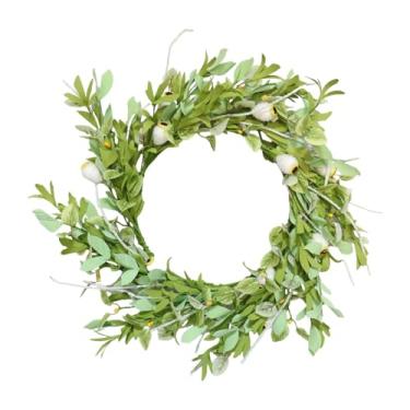 Imagem de Lilihuimaoyi Guirlanda Artificial Redonda, Decorativa E Versátil, Ideal para Portas E Entradas Internas E Externas.