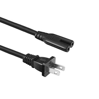 Imagem de LIANSUM Cabo de alimentação CA para Samsung TV LG TCL Toshiba Sony TV, cabo de alimentação da impressora de 2 pinos para impressoras HP, Canon Pixma Epson, etc. Cabo de alimentação