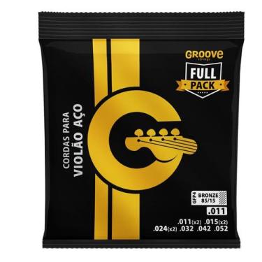 Imagem de Encordoamento Para Violão 6 Cordas Solez Groove (.011 - .052)