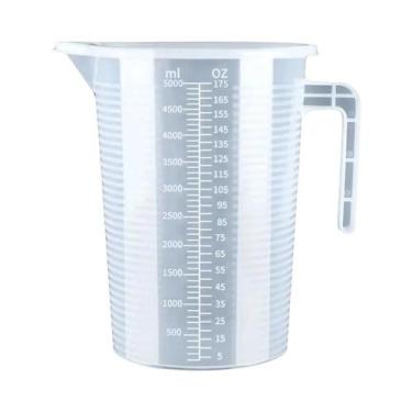 Imagem de Copo Medidor Graduado Transparente De Grande Capacidade Em Plástico Co